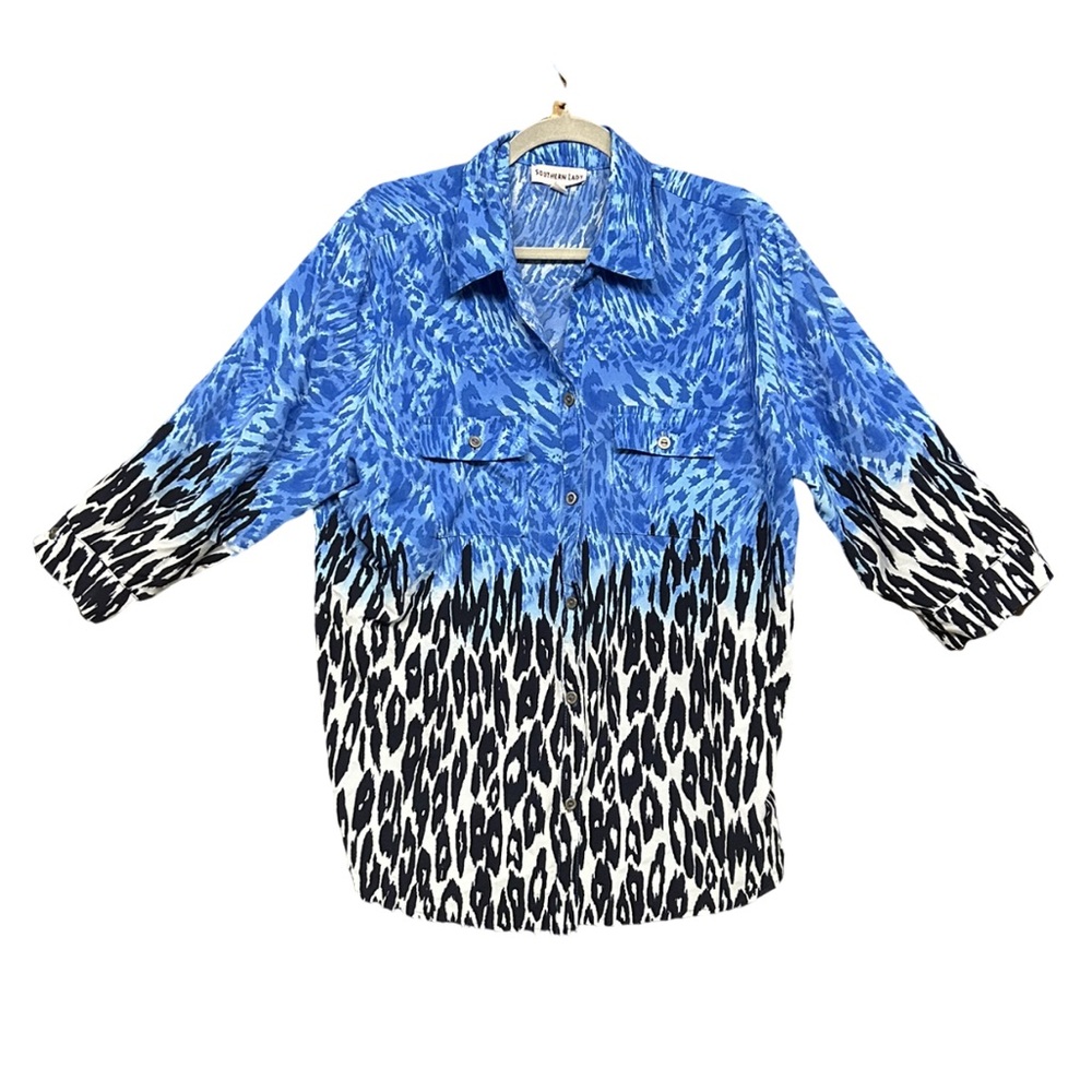 Southern Lady Animal Print Button Up